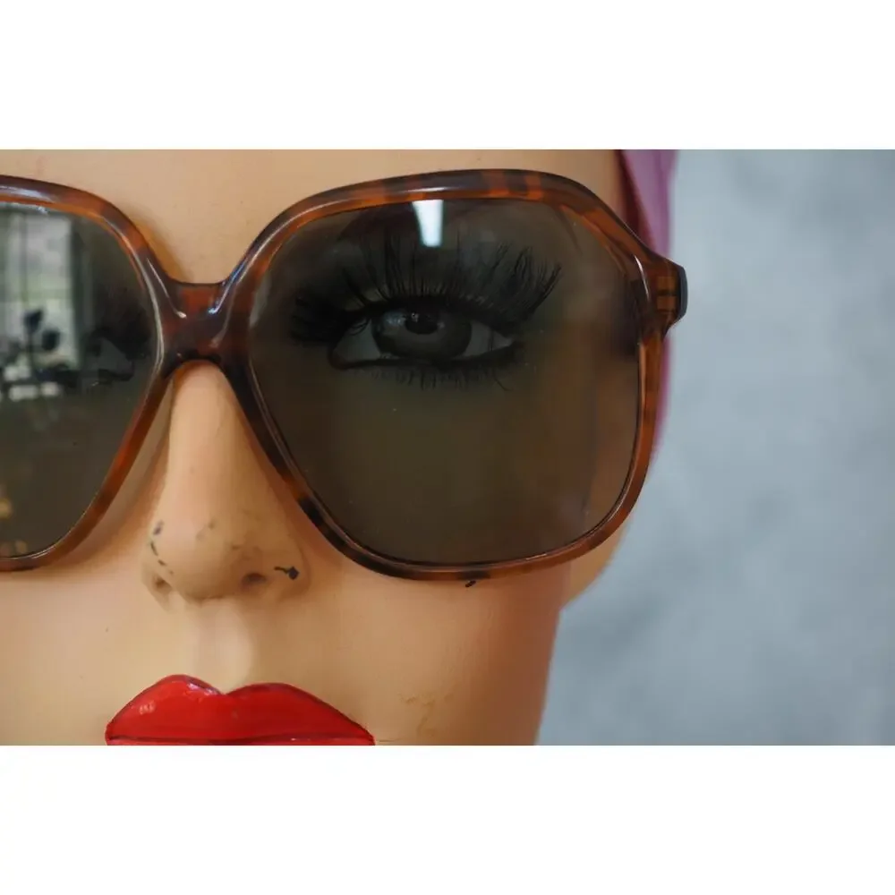 1970s Vintage Sunglasses Made In Italy Oversized Retro Glam Grandma Chic NOS